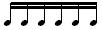 sixteenth-note triplets, or six-over-four
