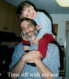 My son on my shoulders