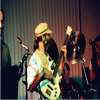 Frank with J.D. Blues at Scullys, on bass.