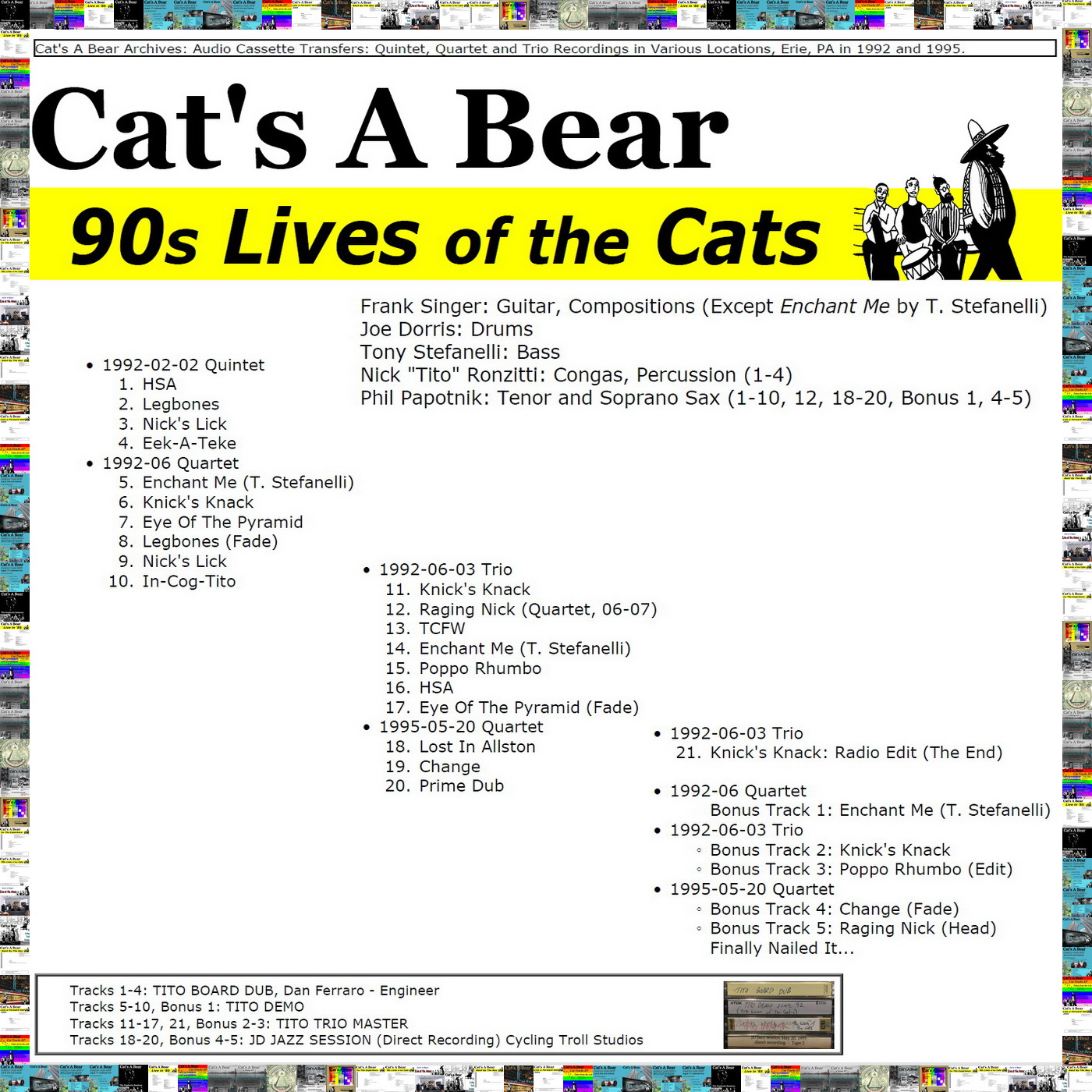 90s Lives of the Cats: Trio-Quartet-Quintet